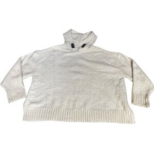 Zara Knitwear Girls Fancy Collection Cream Hooded Sweater Hoodie Size 10 Year
